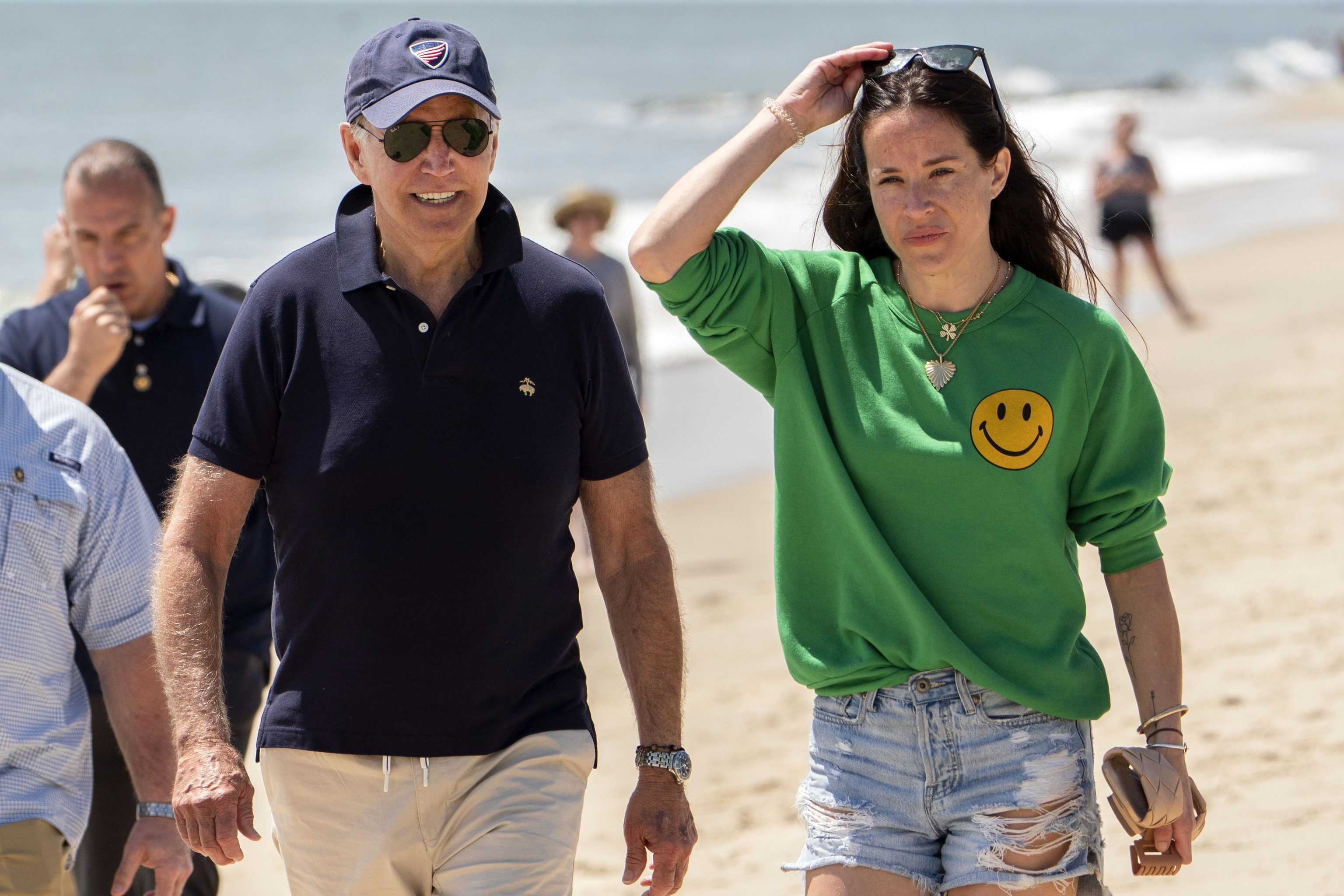 Biden y su hija Ashley este verano.