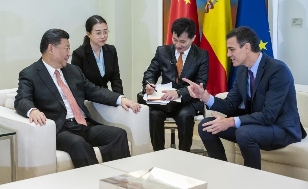 El presidente chino, Xi Jinping, en su visita a Espa