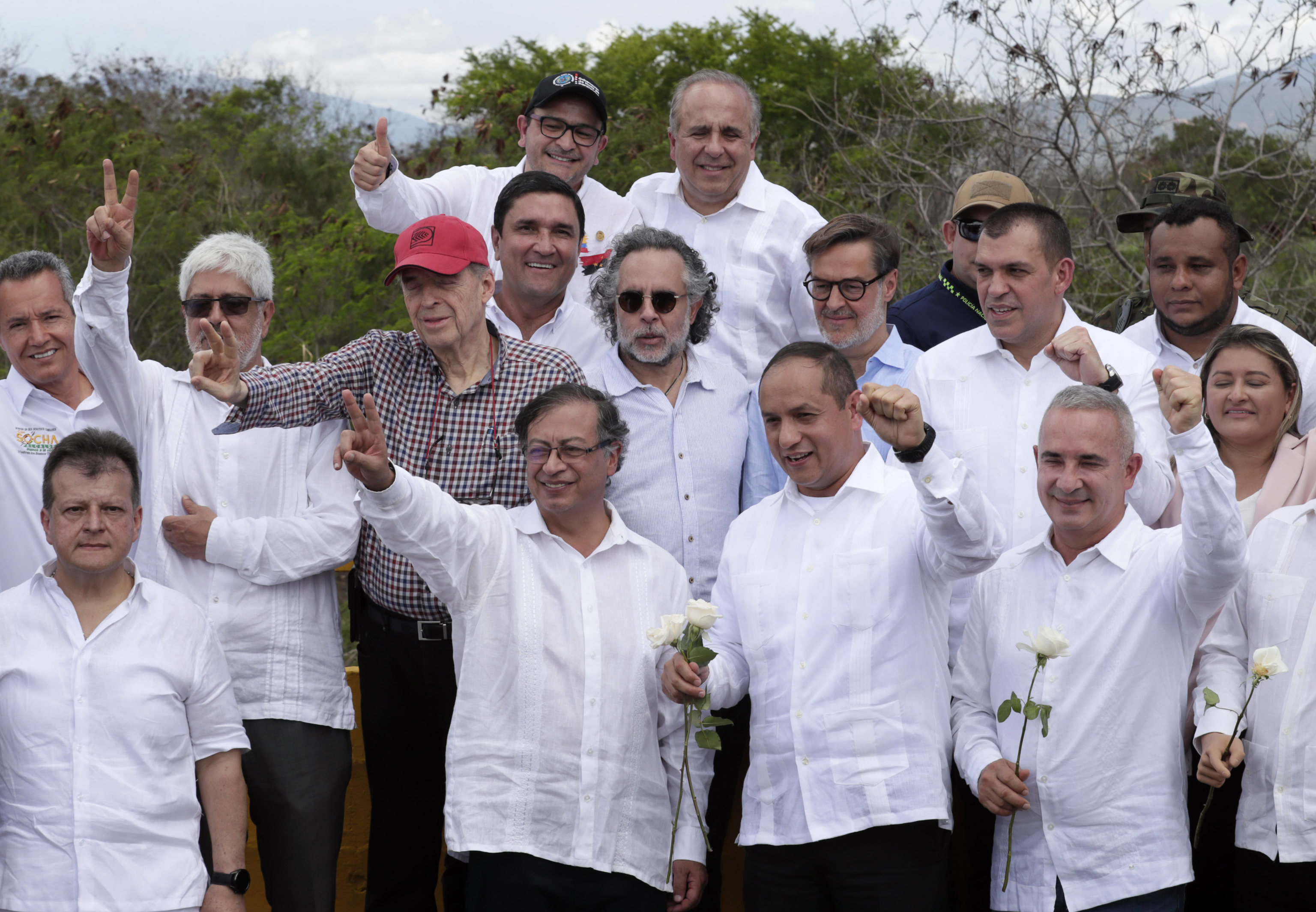 Gustavo Petro en el acto de reapertura de la frontera con Venezuela.