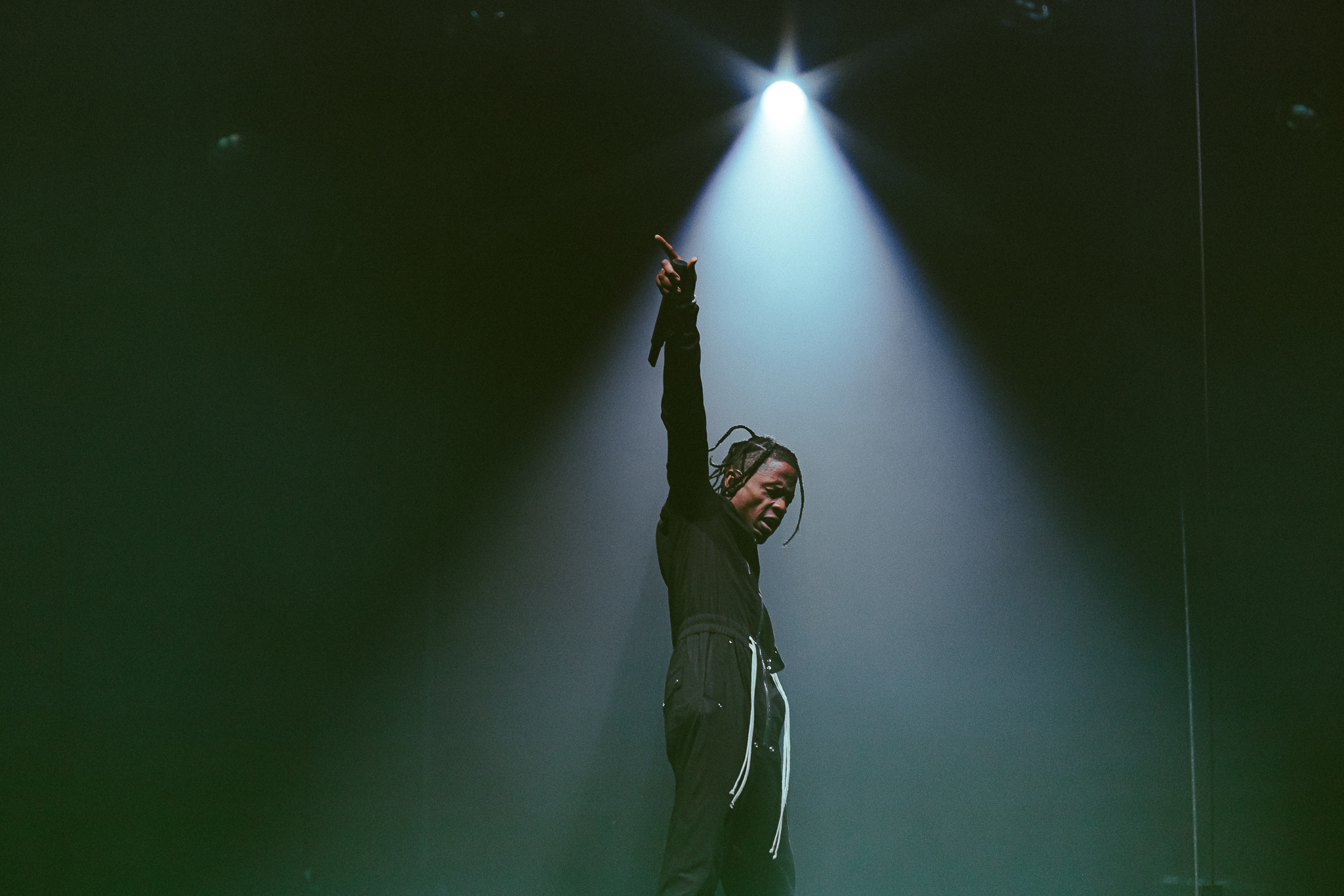 Travis Scott durante su concierto en São Paulo.