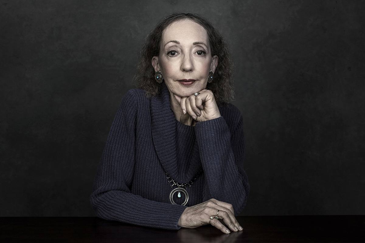 La escritora Joyce Carol Oates.