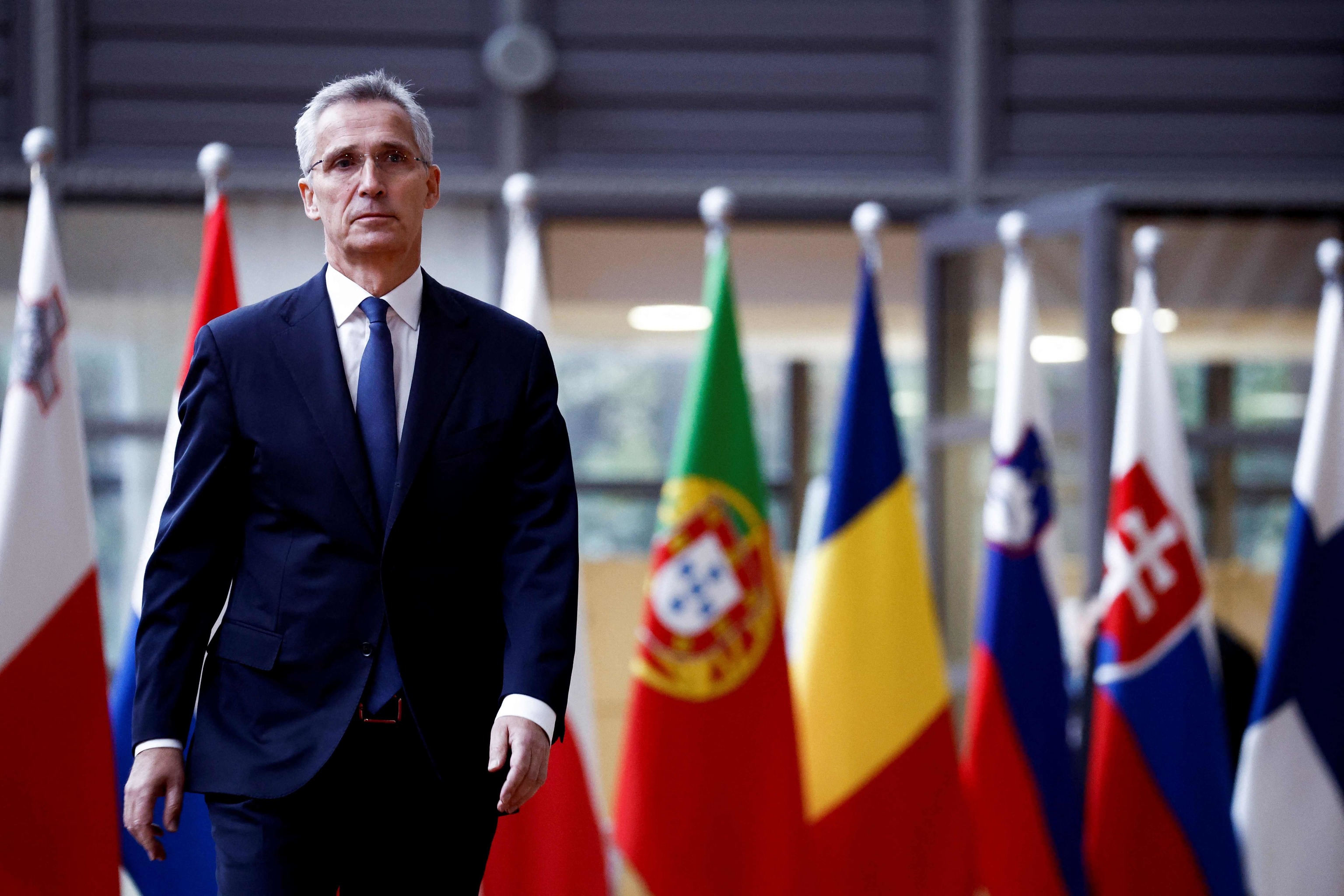 El secretario general de la OTAN, Jens Stoltenberg, en Bruselas, este martes.