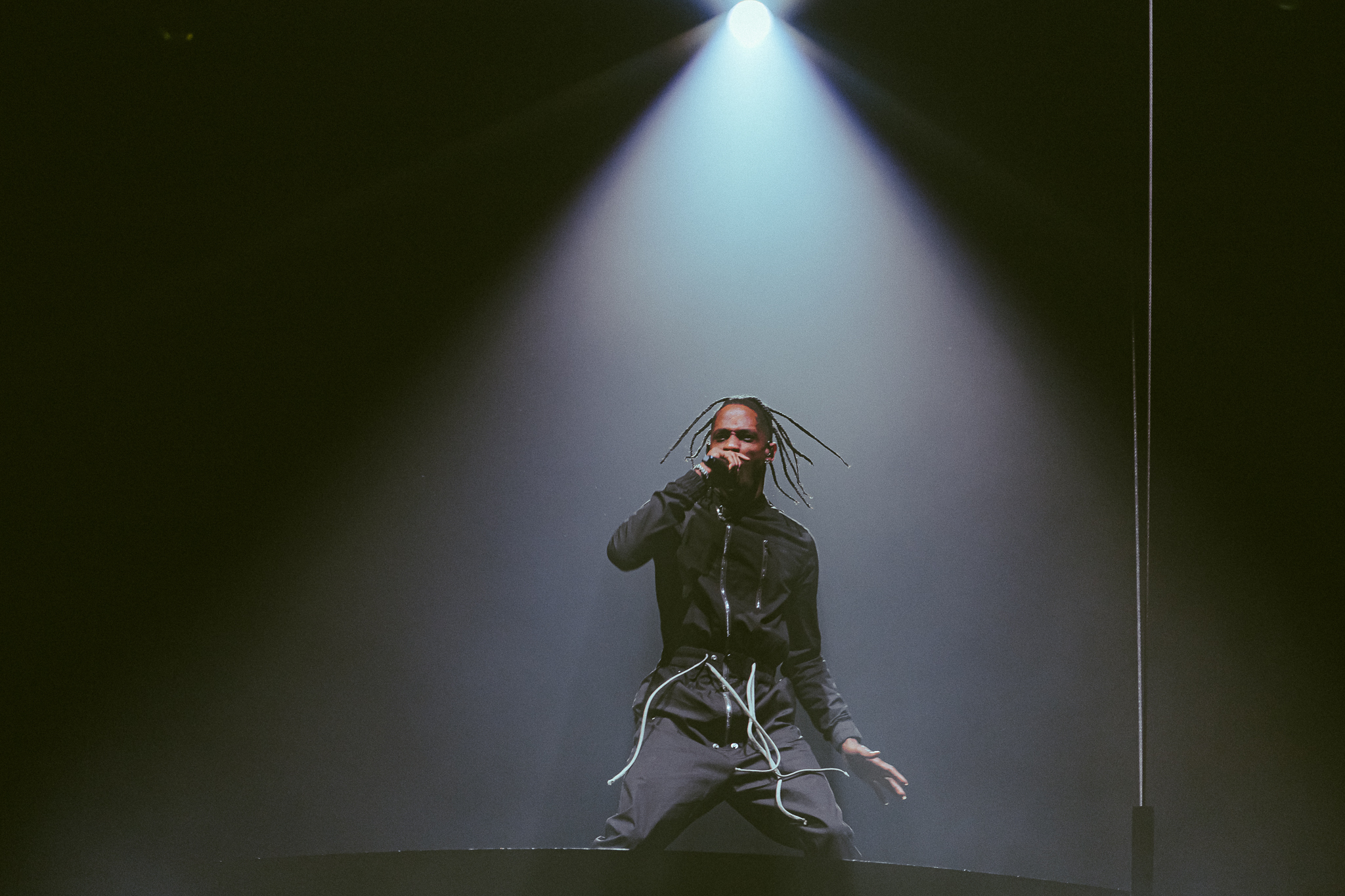 Travis Scott durante su concierto en São Paulo.