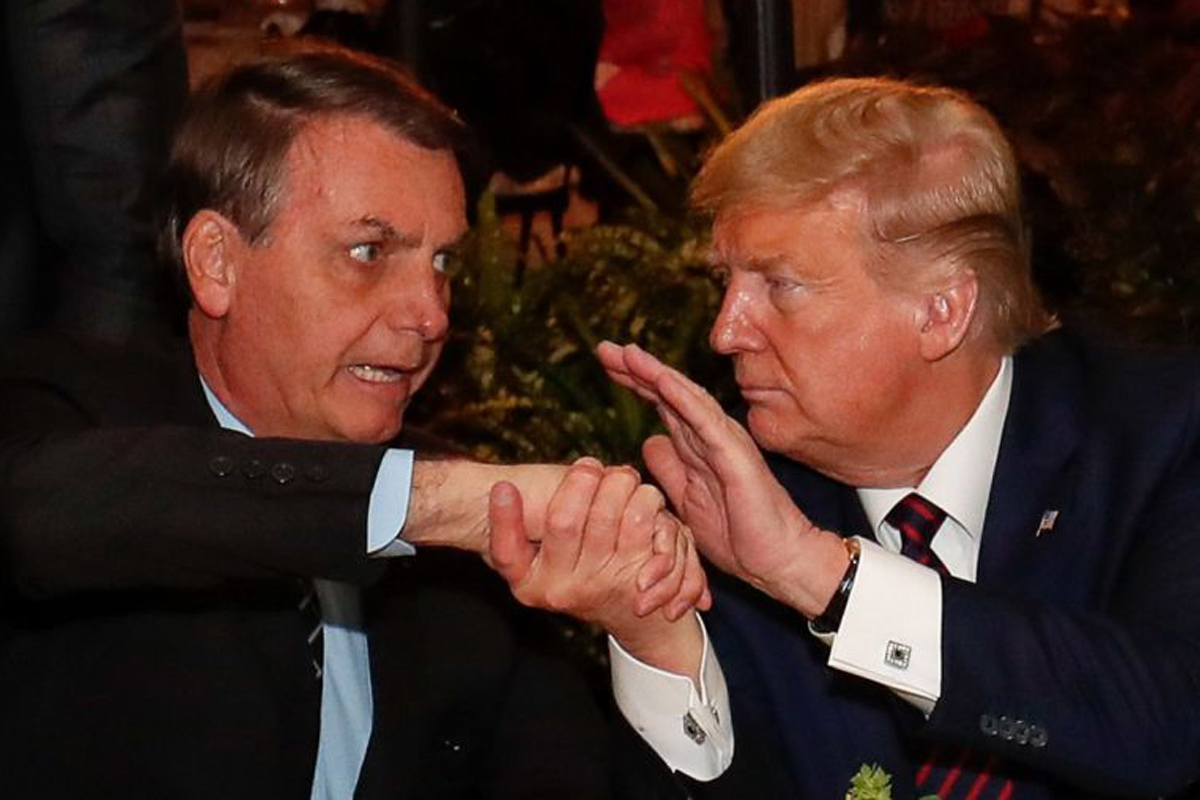 Jair Bolsonaro junto a Donald Trump