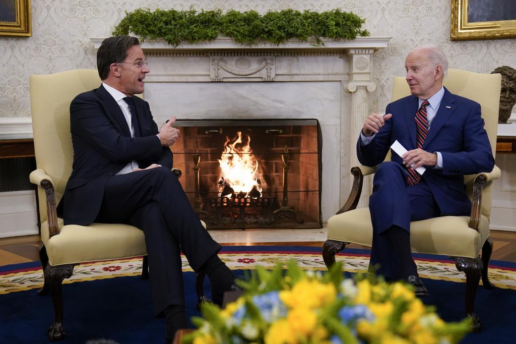 Biden y el primer ministro holand