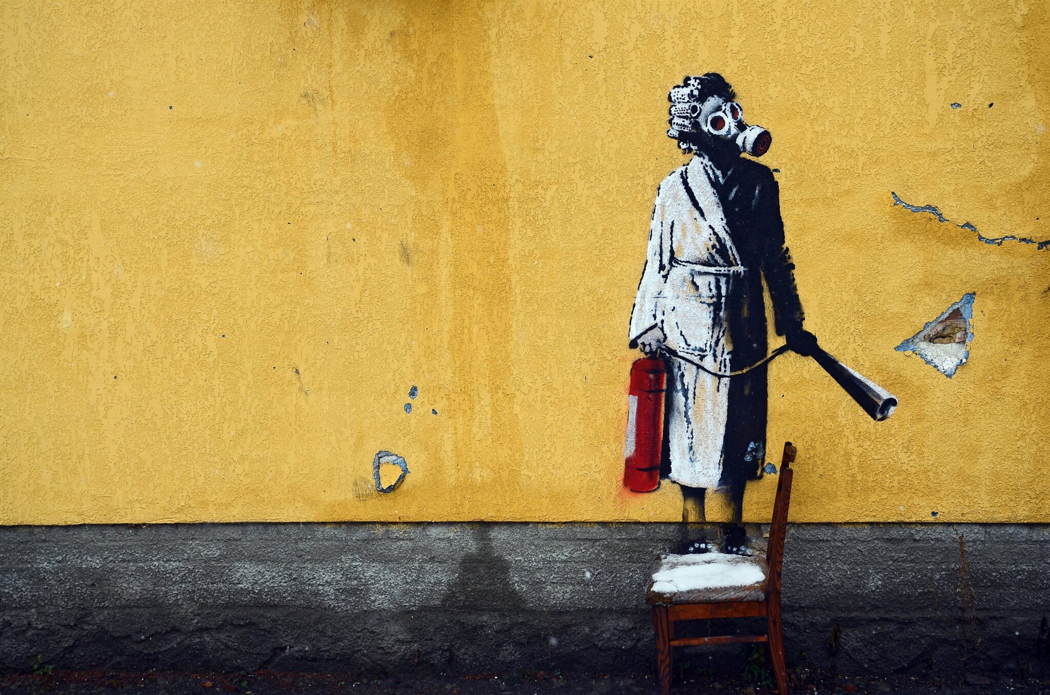 Mural de Banksy en Ucrania