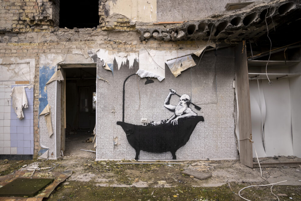 Mural de Banksy en Ucrania