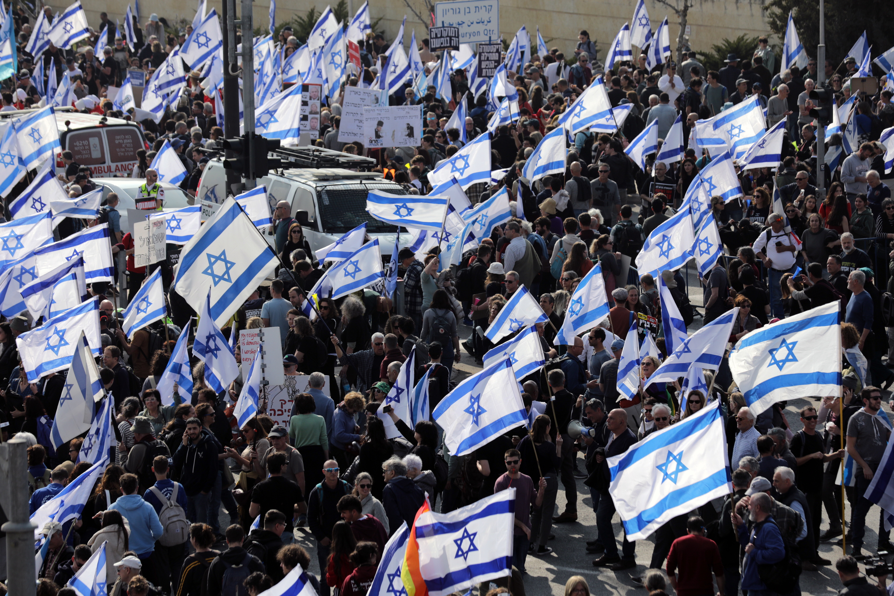 Manifestantes israel