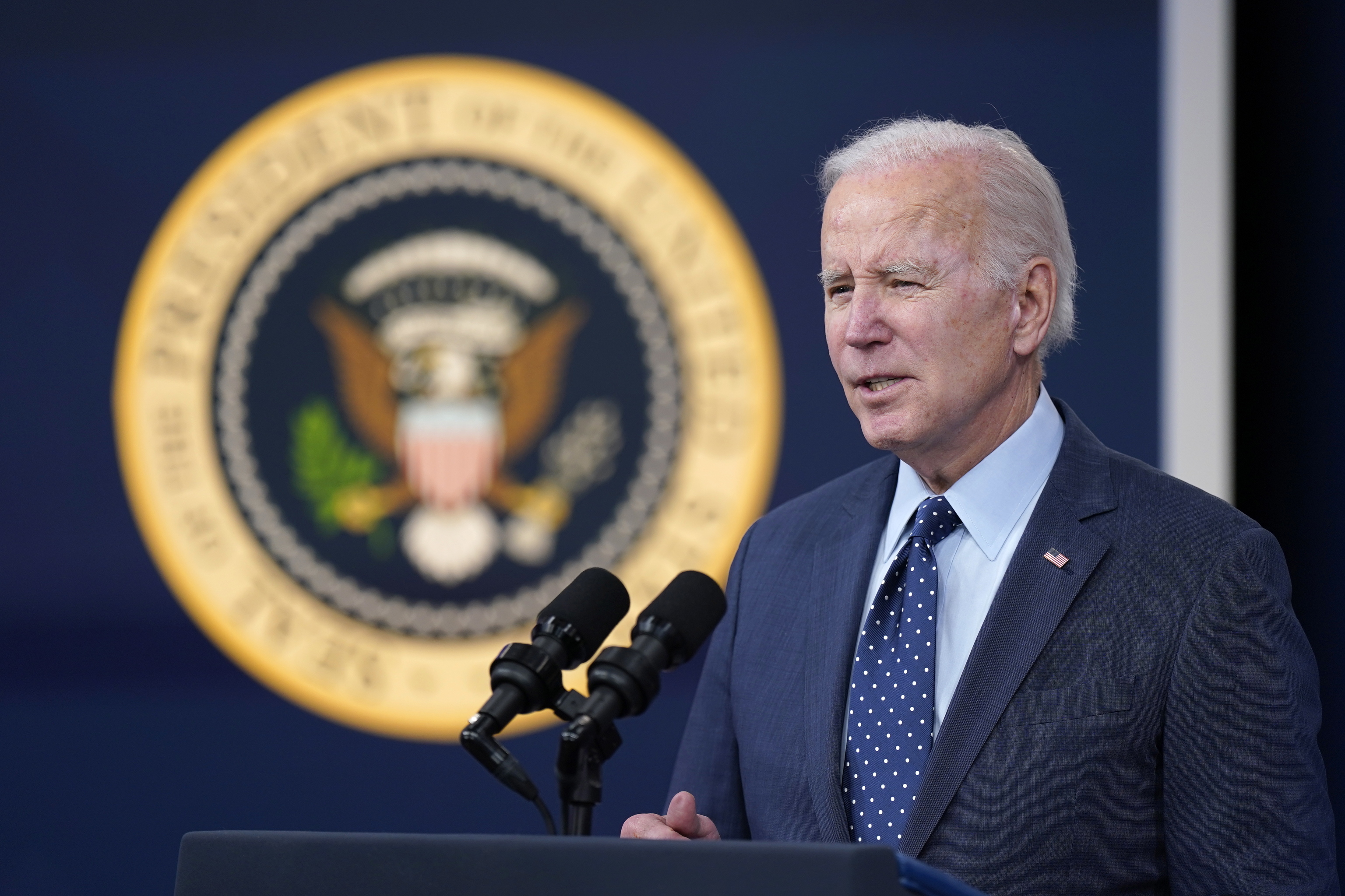 Joe Biden, durante una rueda de prensa, en Washington D.C., este jueves.