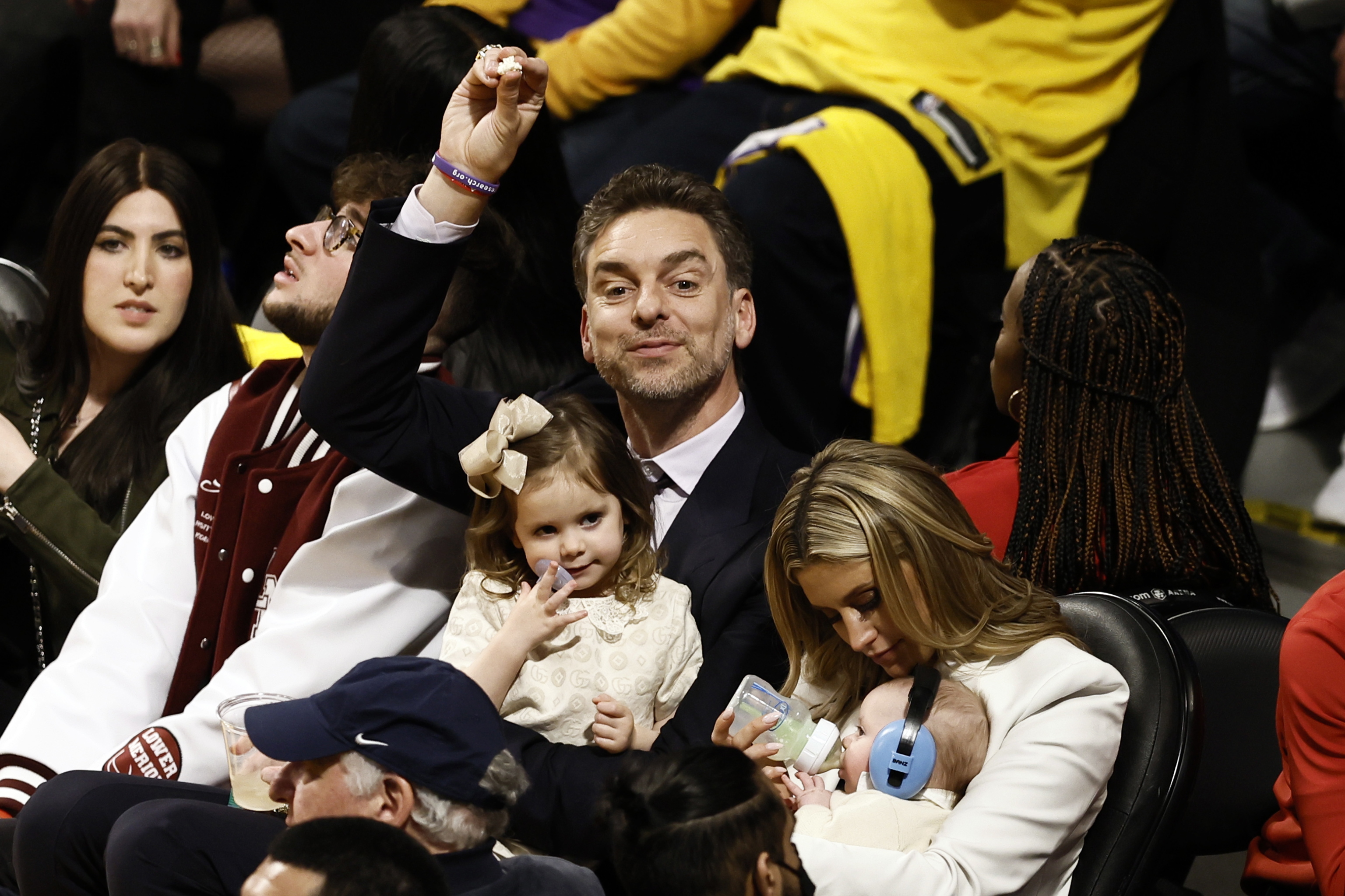 Gasol durante el partido que enfrent