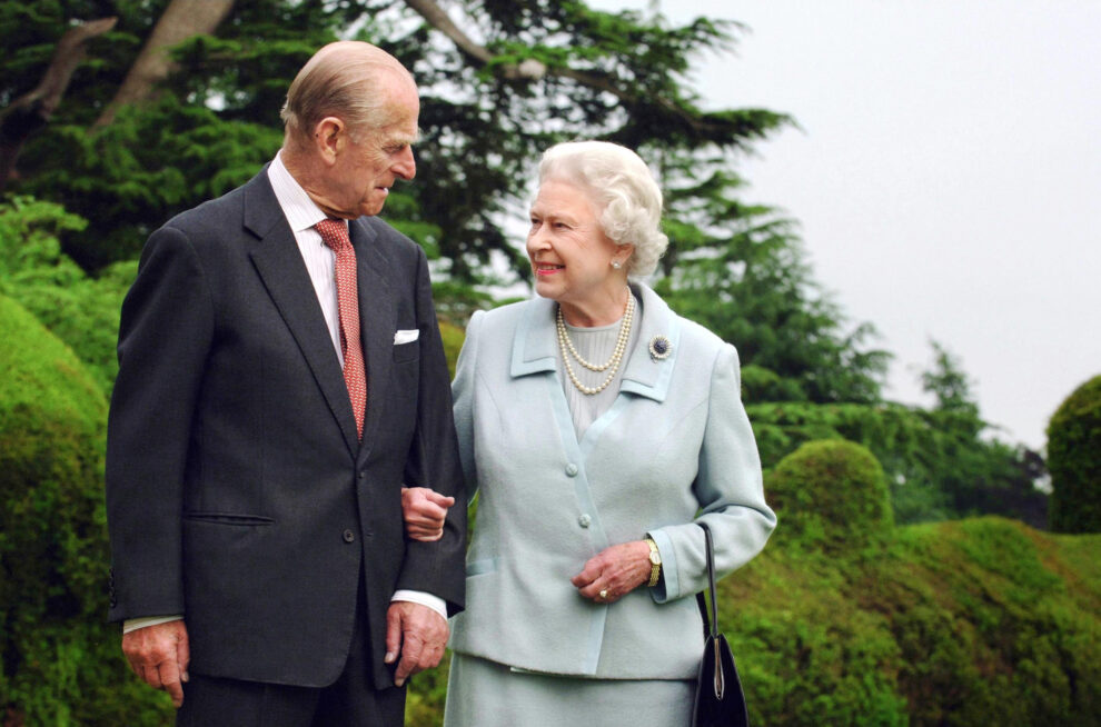 La reina Isabel II con el que fuera su marido durante más de 73 años, Felipe de Edimburgo