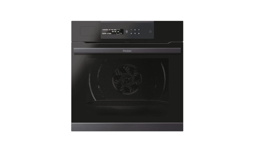 horno Haier en color negro