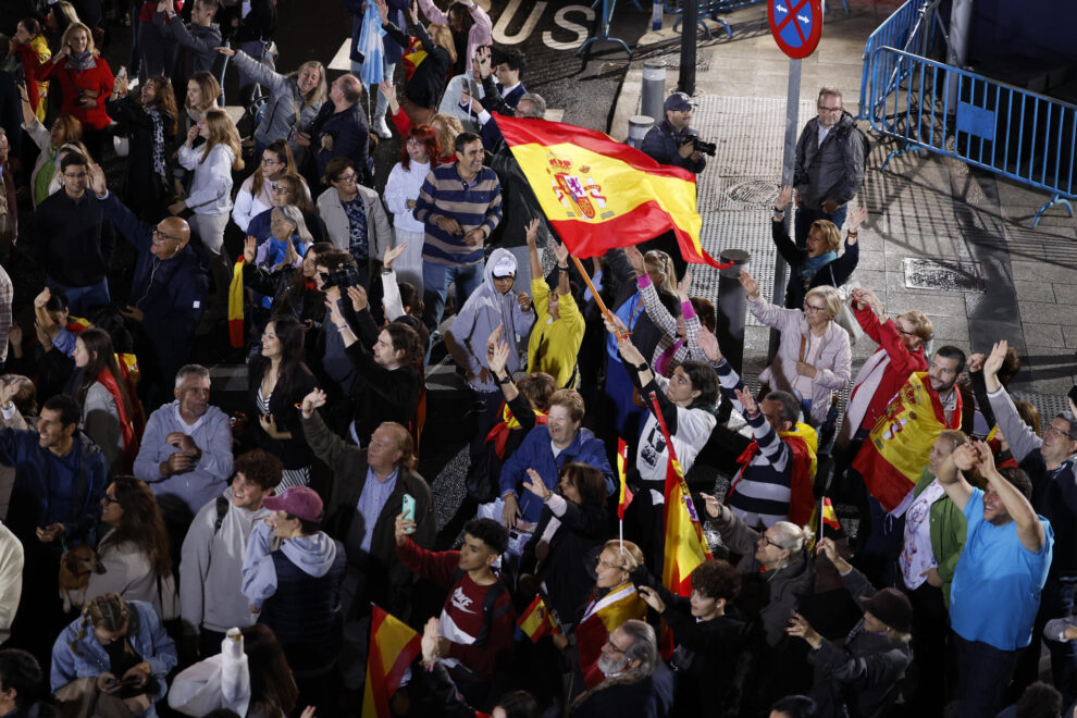 En Génova los votantes han acudido para ver a los rotundos ganadores de Madrid